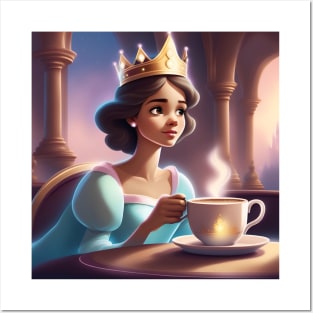 Princess & coffee Posters and Art
